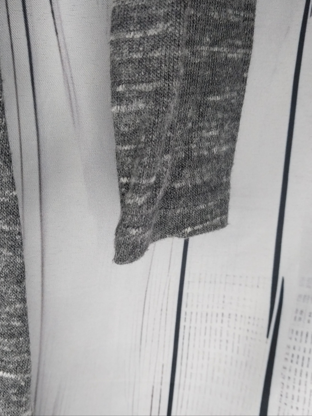 Dolan Athropologie Gray Knit Long-Sleeve Cozy Soft Twist-Hem Casual Chic Dress - Picture 7 of 9